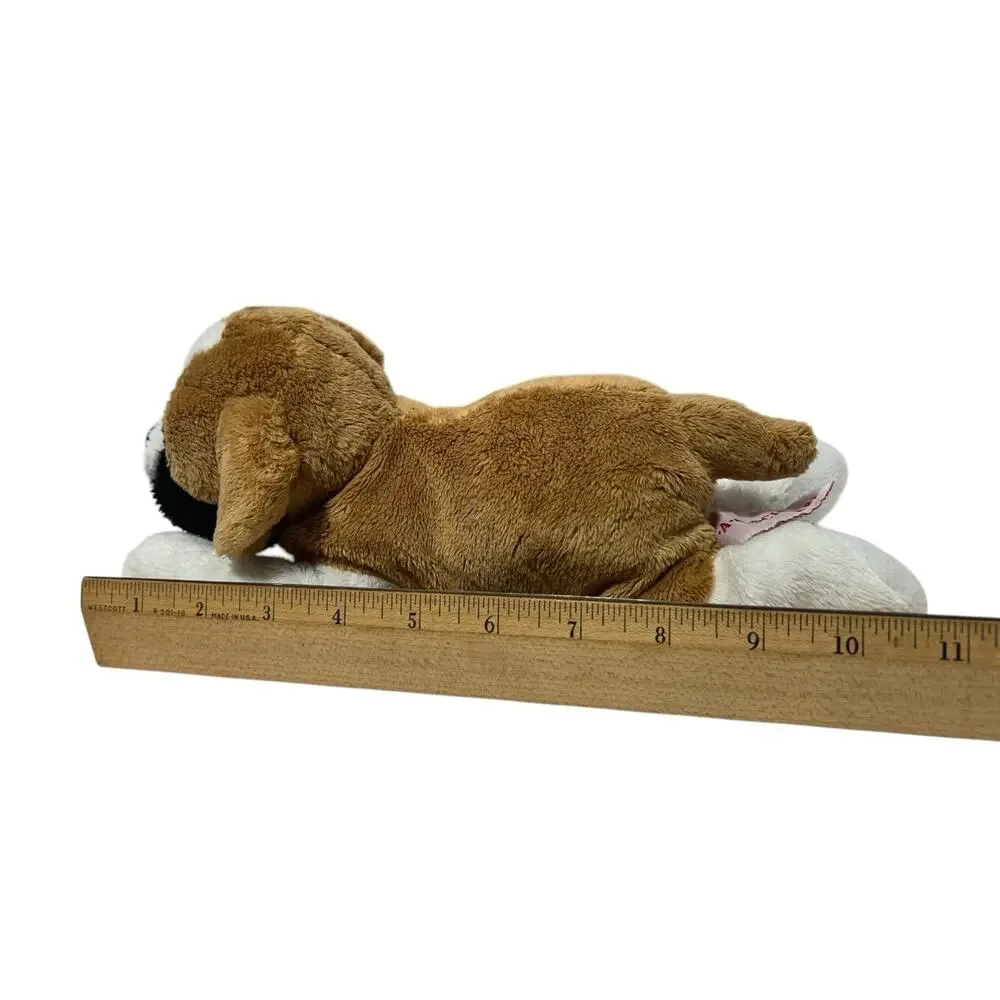 FAO Schwarz Plush Saint Bernard Puppy Dog Stuffed Animal Tan White